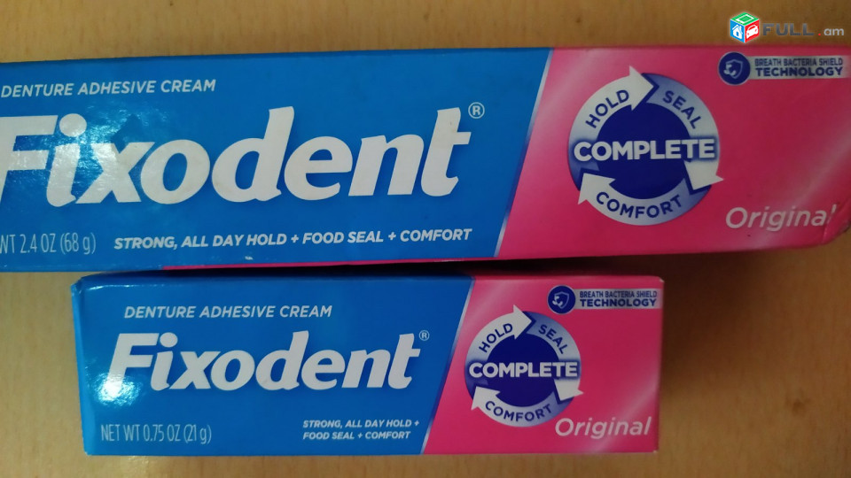 Fixodent ամերիկյան ատամնապրոթեզի սոսինձ