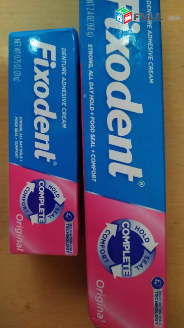 Fixodent ամերիկյան ատամնապրոթեզի սոսինձ