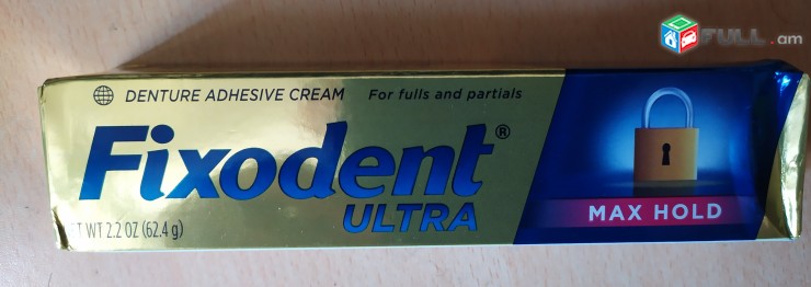Fixodent ամերիկյան ատամնապրոթեզի սոսինձ