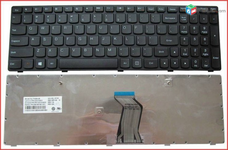 Laptop Keyboard Compatible For Lenovo G500, G505 G510 G700 G710