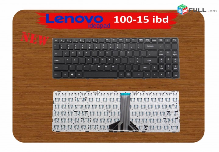 Keyboard LENOVO IDEAPAD 100 -15ibd stexnashar notebooki klaviatura