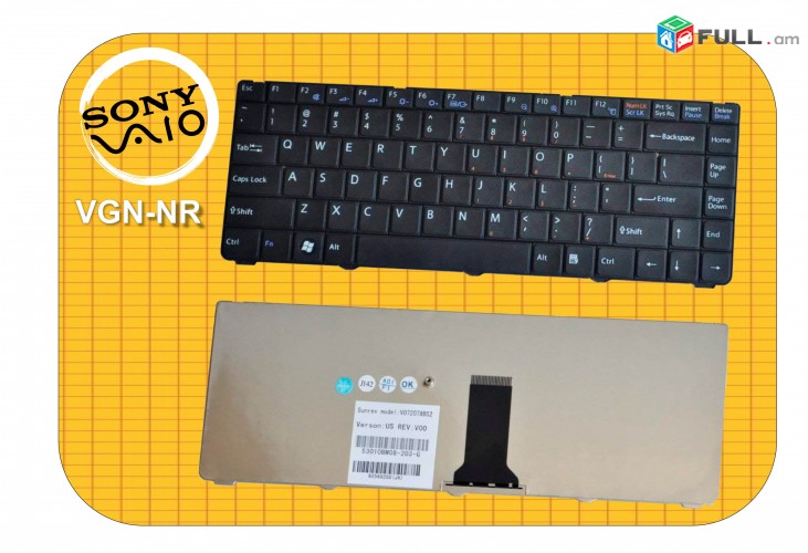 SONY VAIO vgn-ns vgn-rn keyboarad notebooki hamar ստեղնաշար (New / Original)