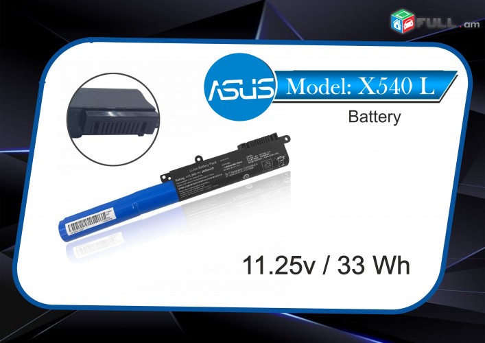 Laptop Battery  ASUS X540S X540L X540LA-SI302 X540SA X540S A540 F540 մարտկոց akumlyator 