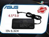 ՕՐԻԳԻՆԱԼ  Asus 19v 6 32A charger 4.5x3.0 mm zaryadshnik notebooki 