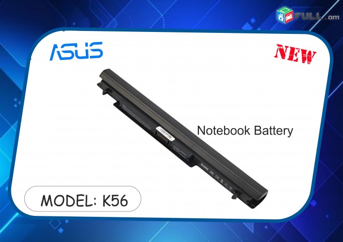 Laptop Battery for ASUS K56 K56C K56CA A46C S550C S56 S56C S405CA S550CA, fits Asus A41-K56, A42-K56, A31-K56