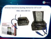 HDD 2.5  3.5  USB 3.0 HAYSENSER External  Hard Drive Docking Station 