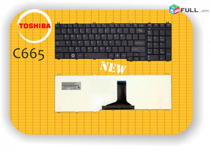 NEW keyboard  Toshiba Satellite C665 NoteBook C660 C660D L650