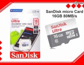 Sandisk 16gb micro sd chip карта памяти 80mb/s չիպ Memory Card