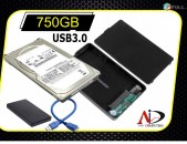 HDD Жёсткий диск 750gb Case-ով միասին Hard Disk 100% SMART