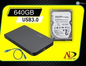 Внешний жесткий диск External Hdd 640gb Արտաքին Պատյանի հետ միասին USB3 Կոշտ սկավառակ vinch