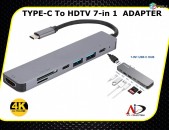 Type c ADAPTER 7in 1 4K 2K USB-C 7 ports բարձրորակ Switch