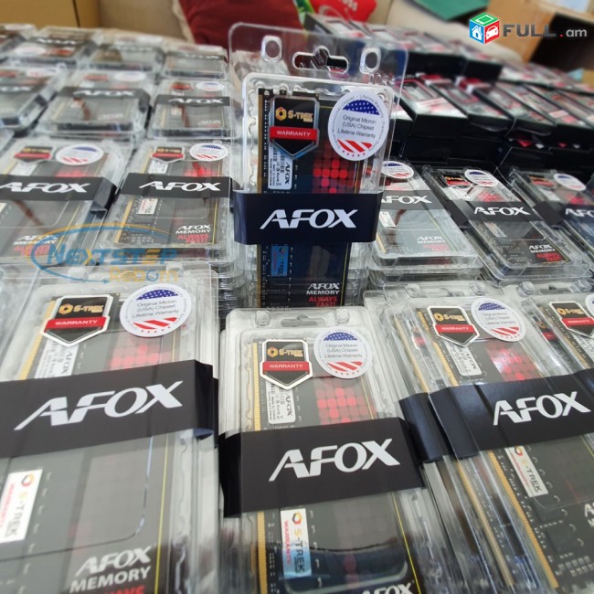 RAM 8gb Original AFOX DDR4 2400mhz ozu memory Նոր Փակ տուփով