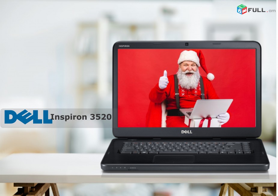 Notebook Dell Inspiron 3520 Core i3 Էկրան 15,6duym Ram 4gb Hdd 320gb Անթերի
