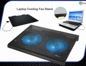 Նոթբուքի հովացման տակդիր Led լույսերով Laptop Cooling Fan Stand 140MM 2 Fan cooling pad