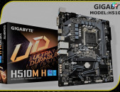 Նոր Gigabyte H510M H  Intel H510 LGA1200 2xDDR4  LaN  mATX Motherboard Մայրասալիկ 