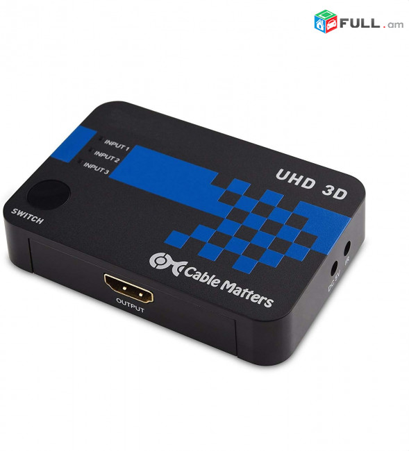 Cable Matters 3 Port HDMI Switch + 2 cables