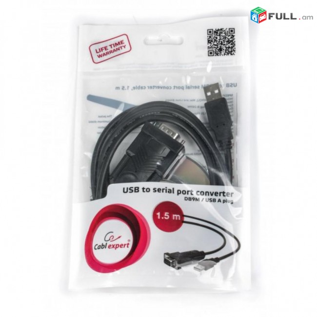 Malux cabel USB to COM 1.5m converter փոխակերպիչ լար RS 232