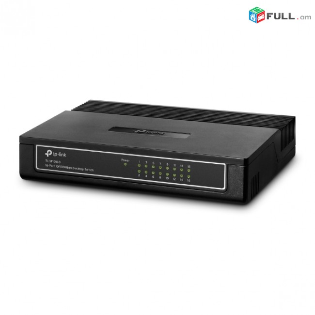 Switch tp-link TL - SF1016D 16-port 10 / 100Mbps ցանցային սարք