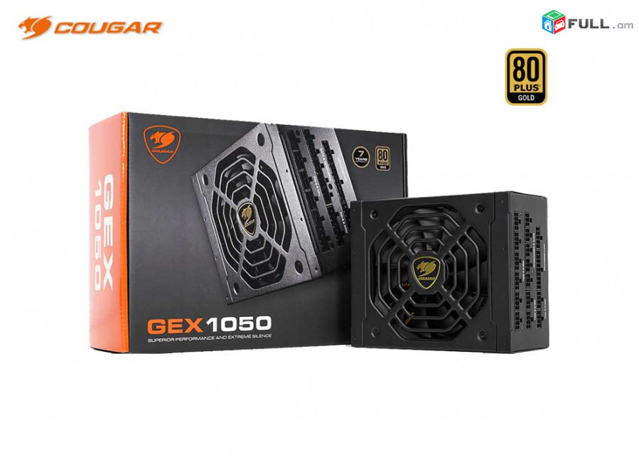 Համակարգչի սնուցման բլոկ Cougar gex 1050 80 + gold 20 + 4 pin power supply блок питания