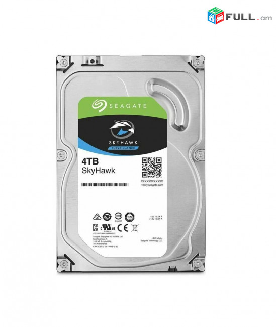 Կոշտ սկավառակ HDD Seagate SkyHawk 4TB 3.5 դյույմ ST4000VX016 Накопитель жесткий диск