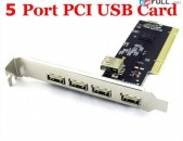 5 Port USB 2.0 PCI card