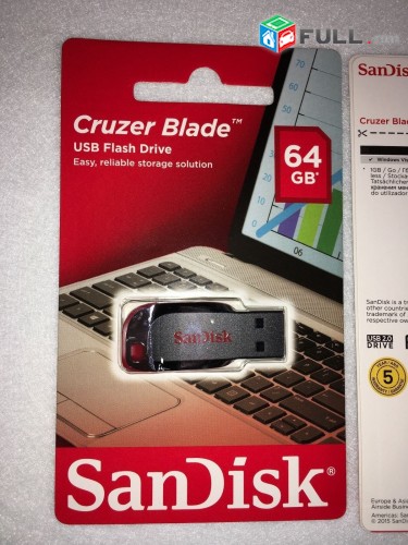 Ֆլեշկա (fleshka) Sandisk 64gb (vakuum tupov) + ARAQUM