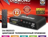 DVBT2 tvayin sarq, tv tuner DIAMOND DM 8826HD + անվճար առաքում և տեղադրում