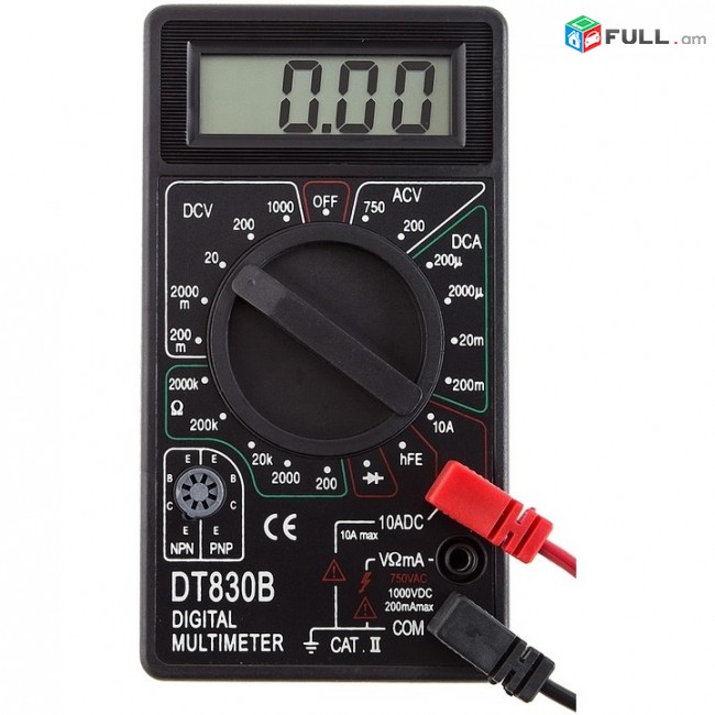 Multimeter /цифровой мультиметр/Tester/, Տեստեր, մուլտիմետր DT-830B + araqum