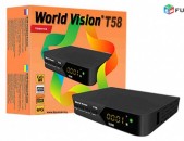 DVBT2 թվային ընդունիչ World Vision T-58 + անվճար առաքում և տեղադրում
