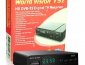 DVBT2 ընդունիչ WORLD VISION T57 + անվճար առաքում և տեղադրում