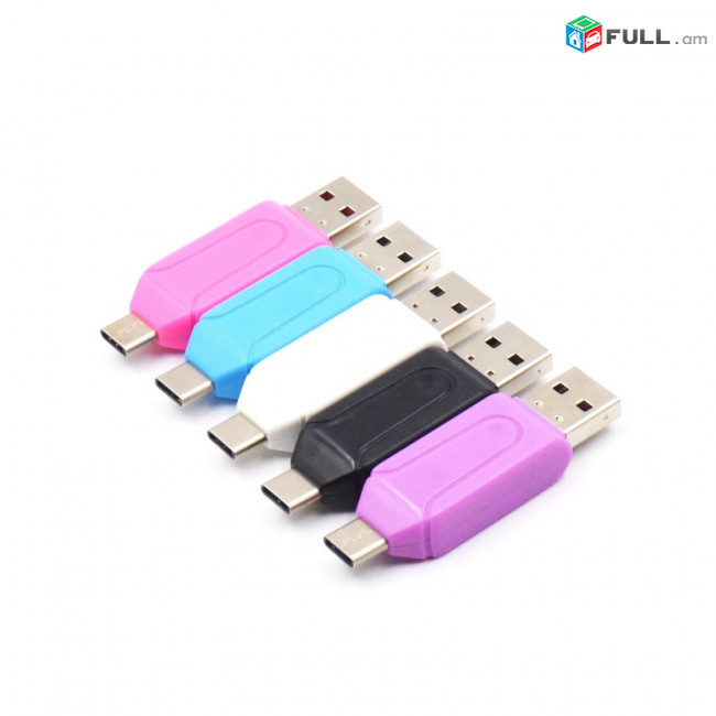 NEW Micro USB & USB 2 in 1 OTG Card Reader High-speed USB2.0 Universal OTG TF/SD for Android and Windows