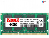 Ram/озу VKLO DDR3 4gb 1333 Mz for Notebook + առաքում