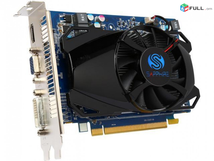 Videocard/ видеокарта/ վիդեո քարտ Radeon HD 6670 800Mhz PCI-E 2.1 1024Mb DDR3 4000Mhz 128 bit + առաքում