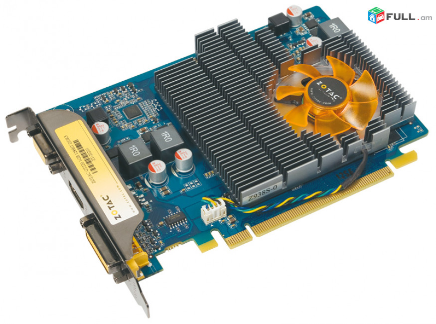 Video card/ видеокарта/ վիդեոքարտ ZOTAC GeForce GT 220 625Mhz PCI-E 2.0 1024Mb 800Mhz 128 bit