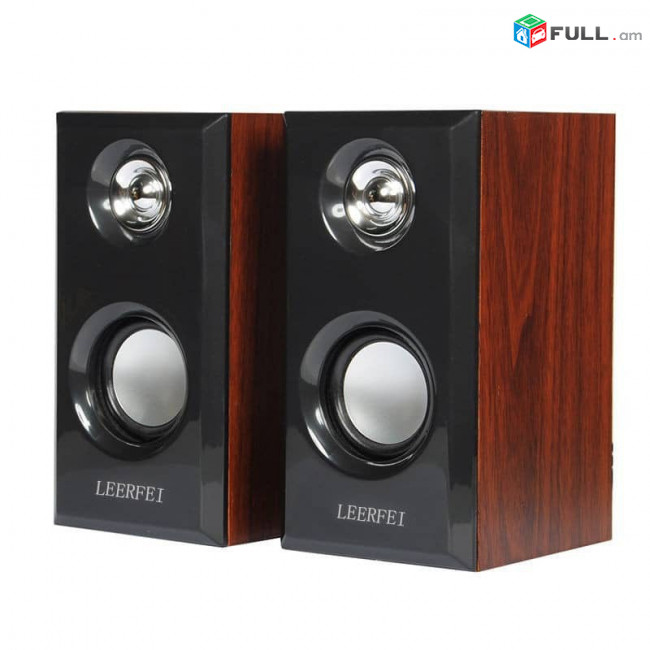 Динамик/դինամիկ/ Leerfei YST-1014 Wired Multimedia Wooden Speakers