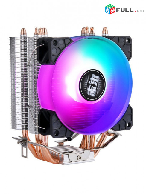 Processor cooler/Кулер для процессора 130Вт QZ806-2Y-RGB-PWM 4-pin PWM RGB