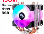 Processor cooler/Кулер для процессора 130Вт QZ806-2Y-RGB-PWM 4-pin PWM RGB