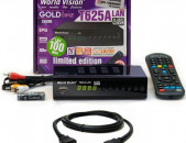DVBT2 թվային սարք/цифровой ресивер World Vision T625A Lan + առաքում և տեղադրում