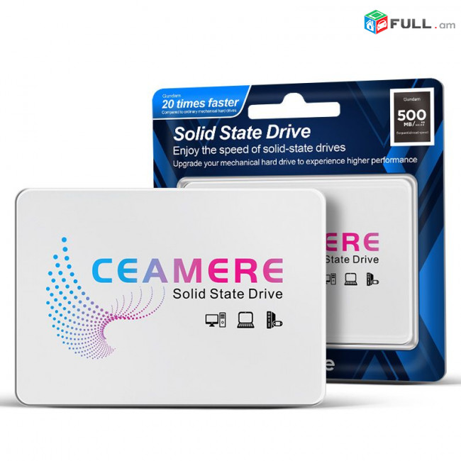 SSD накопитель CeaMere SATA-III 128 gb Նոր + անվճար առաքում