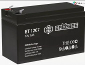 UPS Battery 12v 7Ah/ Батарея ИБП / անխափան սնուցման սարքի մարտկոց Battbee BT- 1207 AGM VRLA
