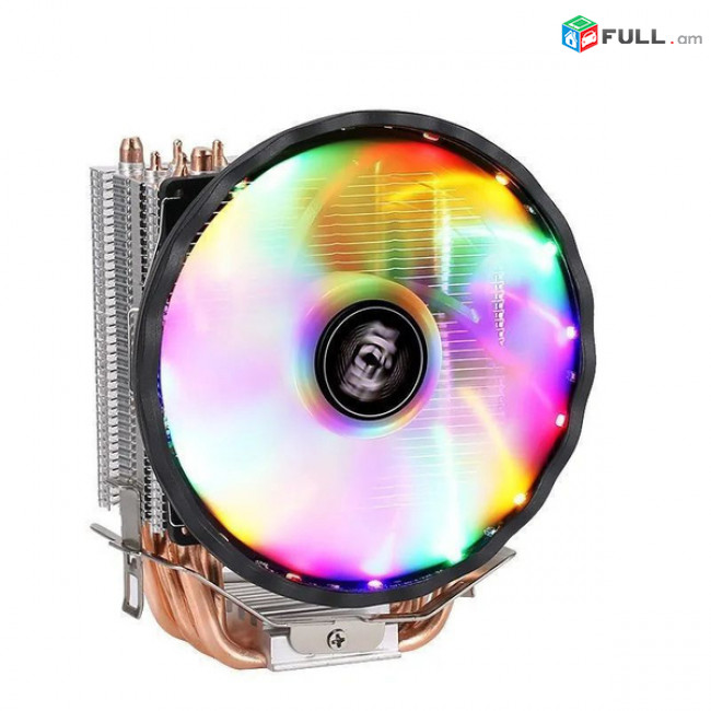 Processor cooler/Башенный кулер для процессора Big 180Вт с 6 медными трубками LED 4-pin PWM