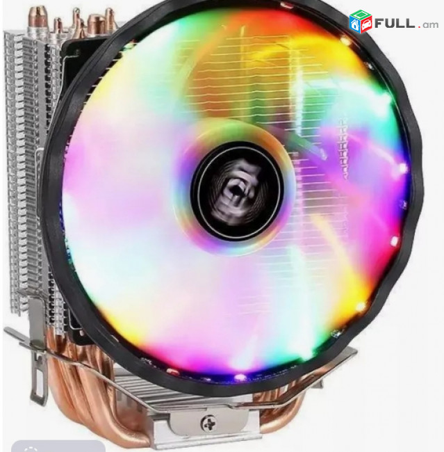 Processor cooler/Башенный кулер для процессора Big 180Вт с 6 медными трубками LED 4-pin PWM