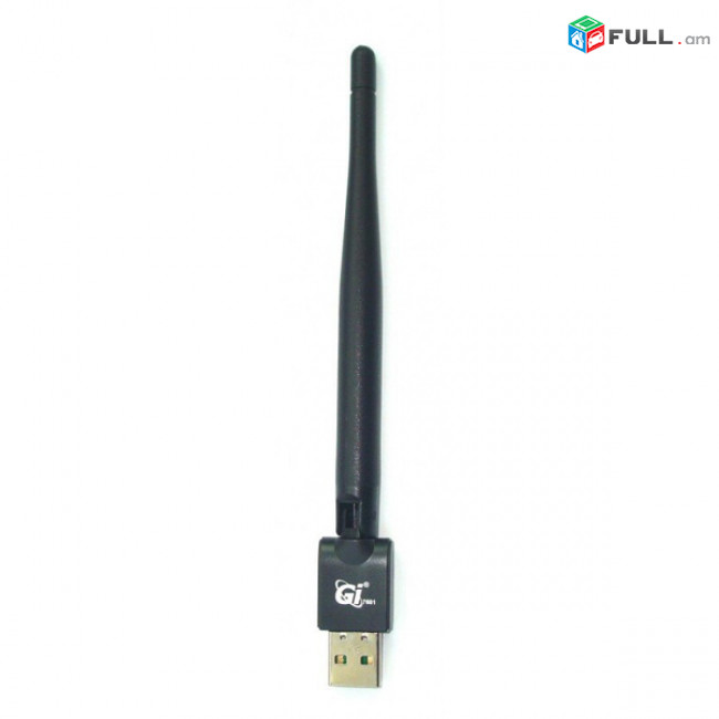 Wi-Fi USB adapter Wireless/Адаптер Wi-Fi Gi 7601 с антенной для ресиверов, 5дБ