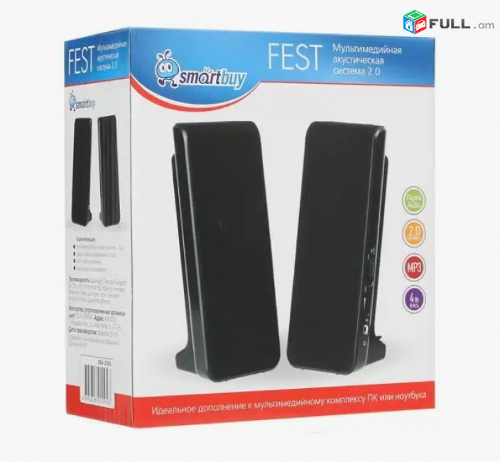 Динамик/ դինամիկ / desktop speakers Smartbuy Fest SBA-2500 6W + առաքում