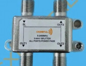 TV Splitter/Делитель ТВ сигнала CXDigital 3 выхода 5-2400 МГц с проходом питания + առաքում