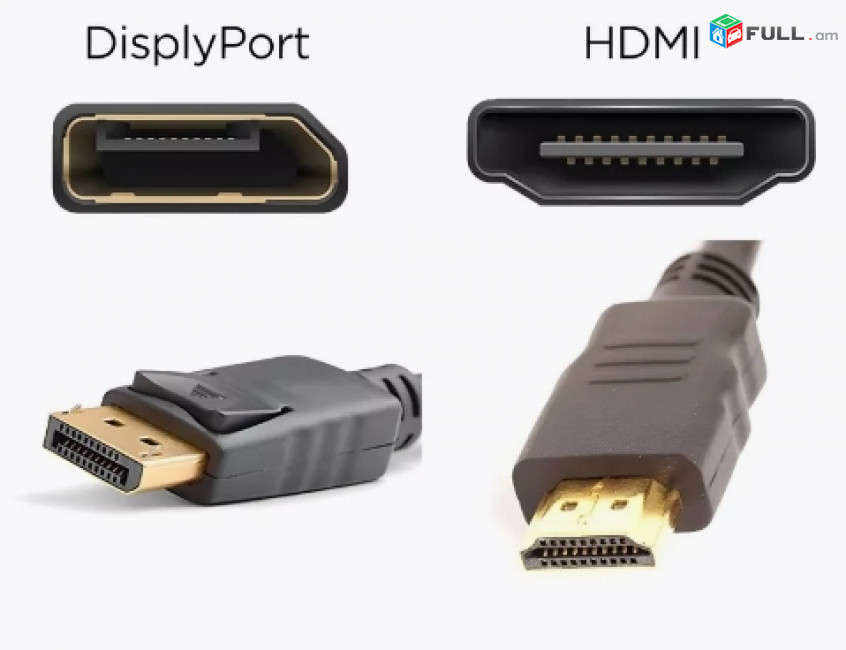Кабель DisplayPort-HDMI 1.8 метра черный