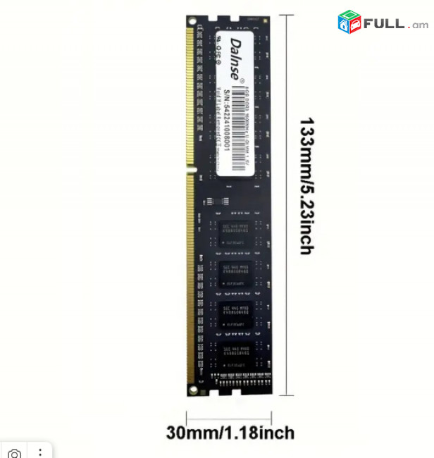 Ram / озу /Dalnse 8Gb DDR3 -1600Mhz / PC3-12800-CL11-1.5v + անվճար առաքում