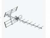 Антенна для телевизора уличная с усилителем HARPER ADVB-3255 Gray, активная антенна для цифрового тв