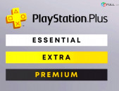 Подпска PS Plus + Խաղեր - PS4 - PS5 - Essential - Extra - Deluxe - PS 4 և PS 5