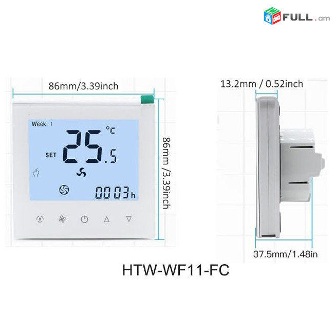 Термостат для фанкойла WF11 - Hotowell